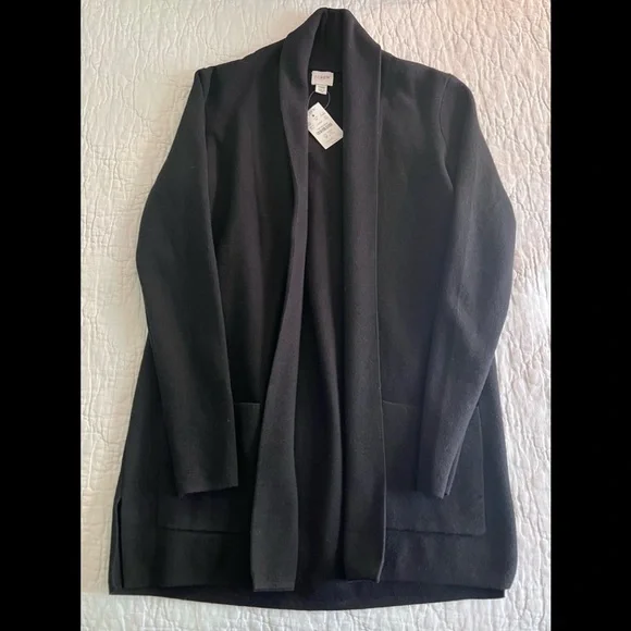 NWT J. Crew Chelsea Sweater Blazer Jacket BA866 Black